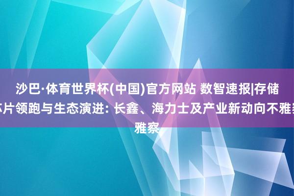 沙巴·体育世界杯(中国)官方网站 数智速报|存储芯片领跑与生态演进: 长鑫、海力士及产业新动向不雅察