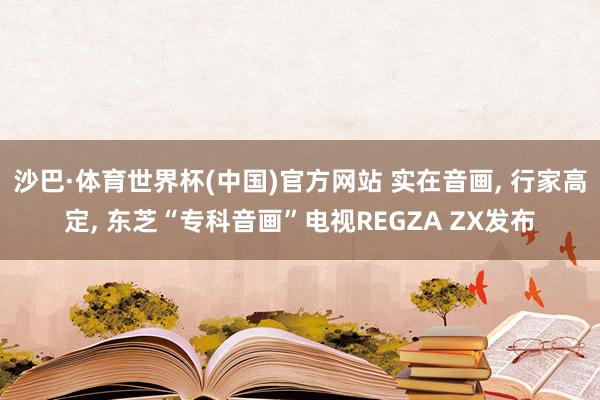 沙巴·体育世界杯(中国)官方网站 实在音画, 行家高定, 东芝“专科音画”电视REGZA ZX发布