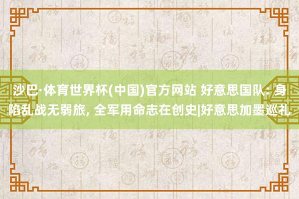 沙巴·体育世界杯(中国)官方网站 好意思国队: 身陷乱战无弱旅, 全军用命志在创史|好意思加墨巡礼