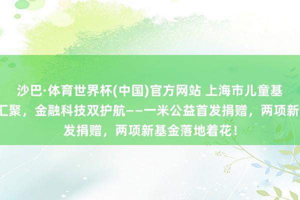 沙巴·体育世界杯(中国)官方网站 上海市儿童基金会六一童心汇聚，金融科技双护航——一米公益首发捐赠，两项新基金落地着花！
